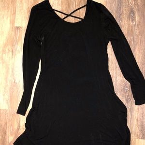 Classic black dress.